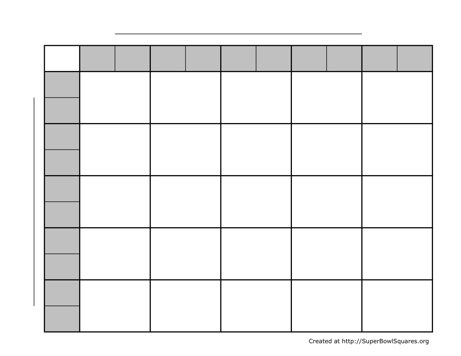 Printable Super Bowl Squares Grids – Ready To Use regarding Free Printable 25 Square Grid