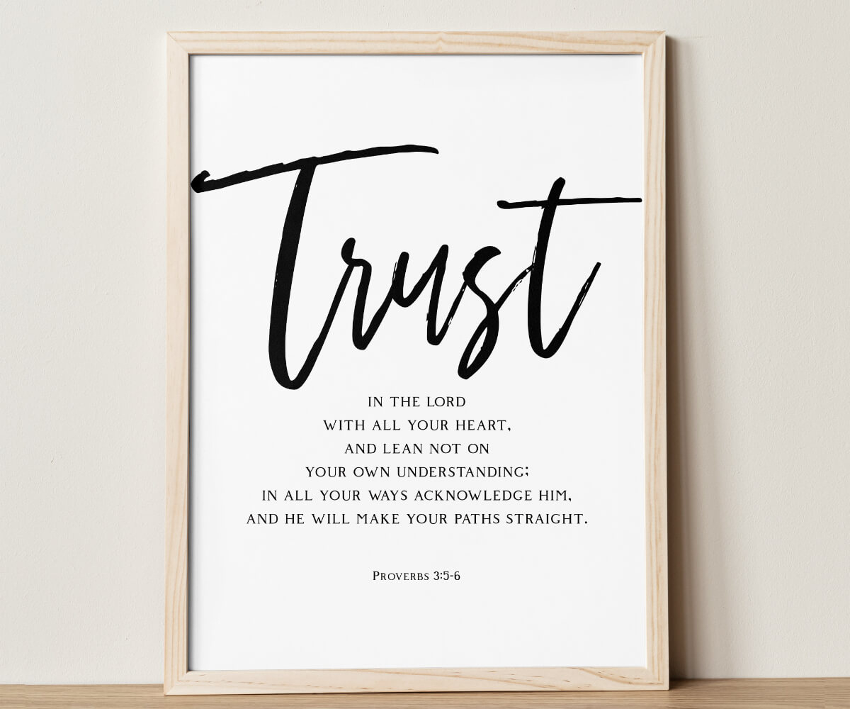 Proverbs 3:5-6 – Free Scripture Art in Printable Proverbs 3 5 6