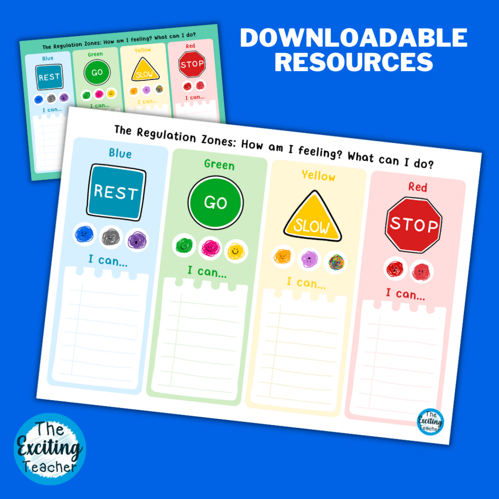Regulation Zones Feelings And Tools Chart – Exciting Teacher regarding Printable Zones Of Regulation Tools