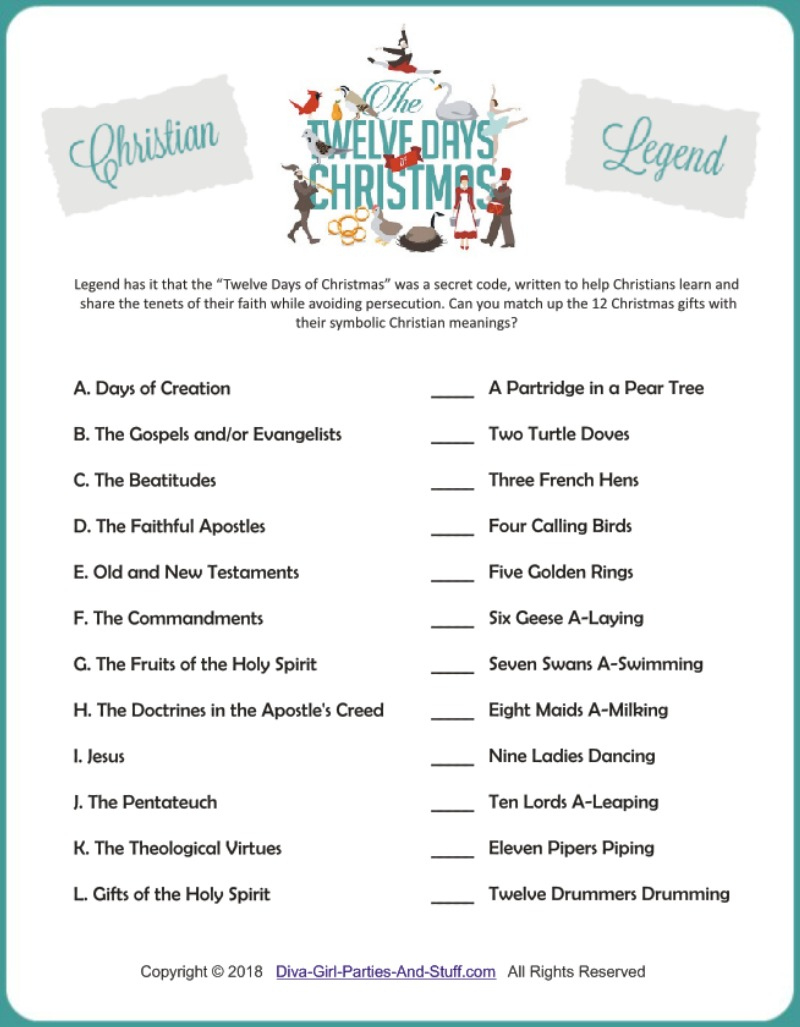 Right Left Christmas Game Based On The Nativity Story inside Free Printable Christmas Games For Ladies Church Group