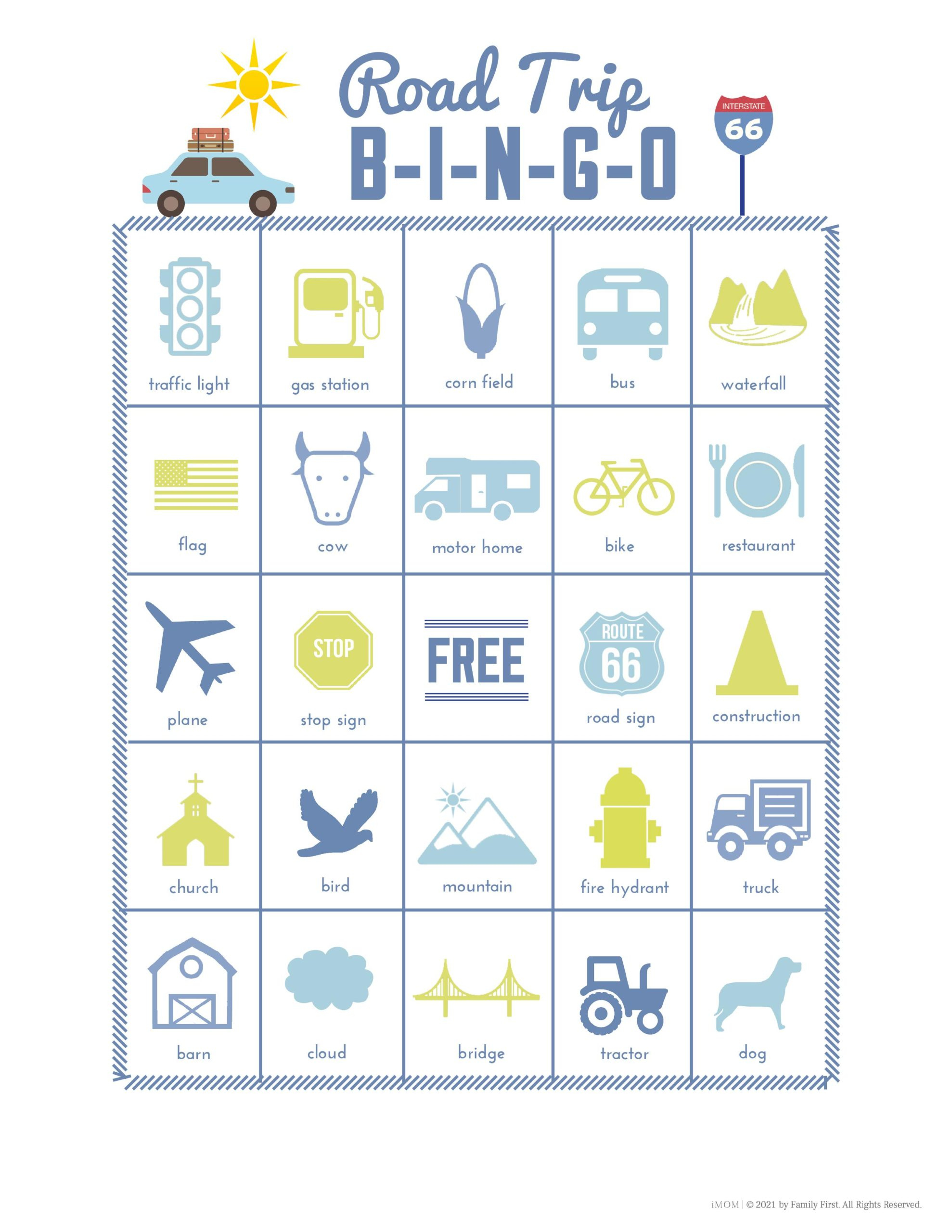 Road Trip Games For Summer - Imom intended for Free Printable Road Trip Games For Adults