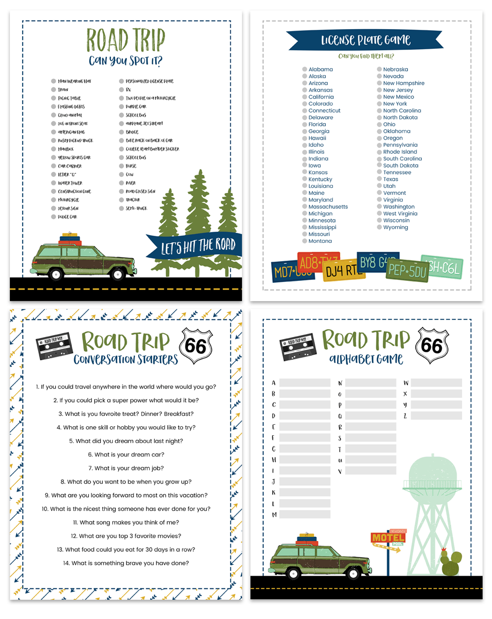 Road Trip Games – Let'S Diy It All – With Kritsyn Merkley with regard to Free Printable Road Trip Games For Adults