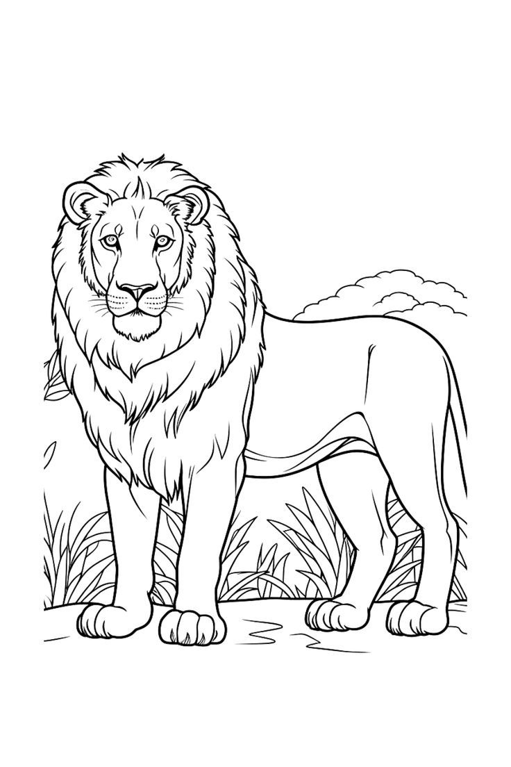 Roar Into Summer Fun: Free Printable Lion Coloring Page! pertaining to Printable Picture Of A Lion