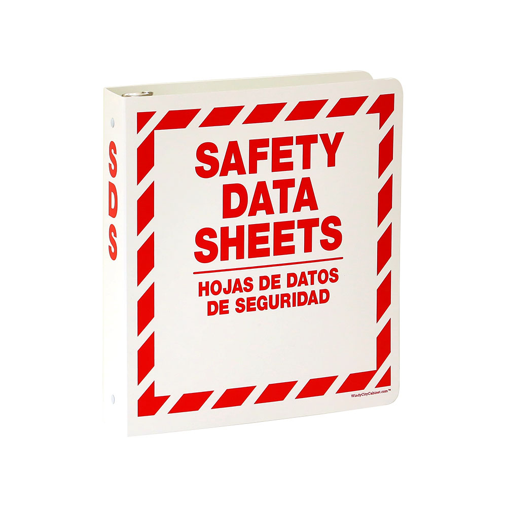 Safety Data Sheets (Sds) 3 Ring Binder – Windy City Cabinet for Sds Binder Cover Printable Free