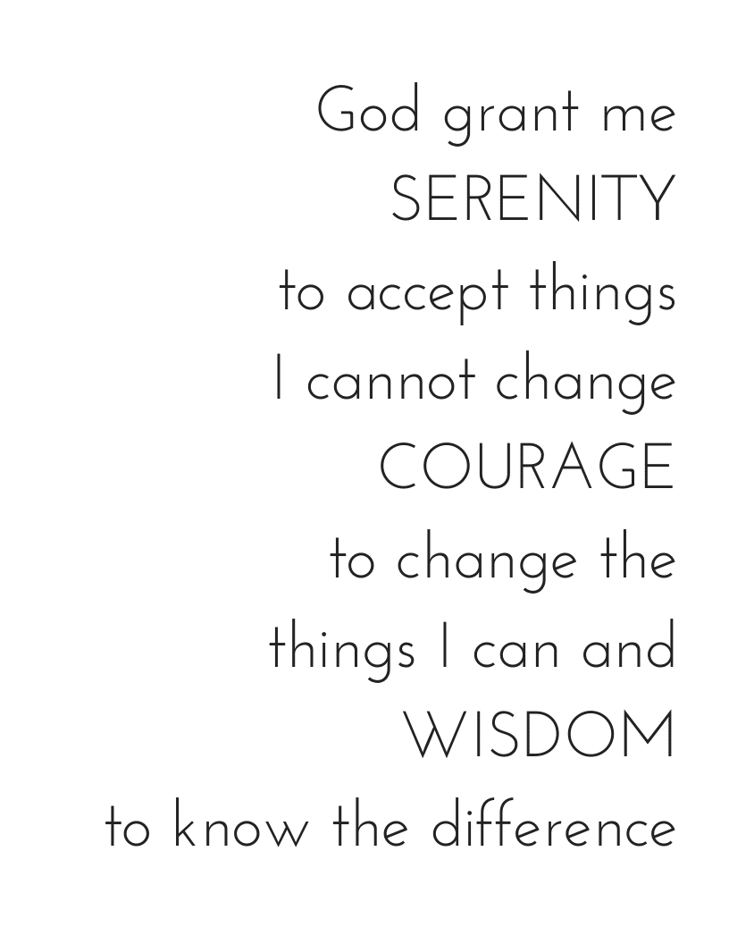 Serenity Prayer Printable - Hungry Happy Home with regard to Pdf Free Printable Serenity Prayer