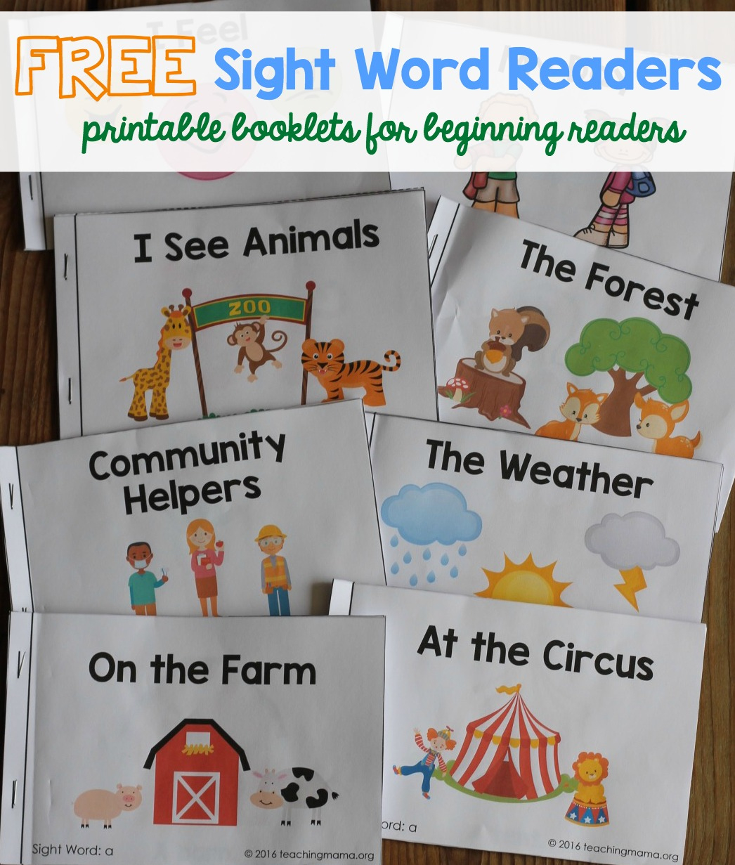Sight Word Readers throughout Printable Reading Books For Pre K