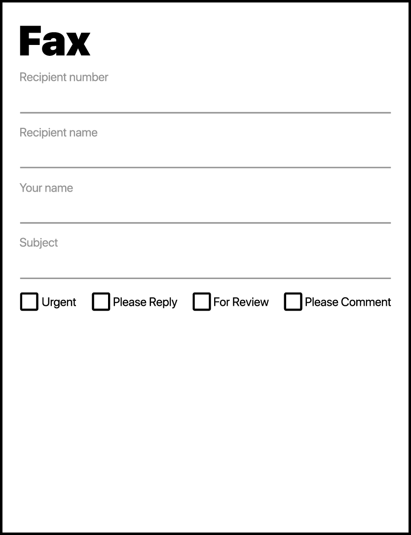 Simple Fax Cover Sheet Pdf Template intended for Printable Cover Letter For Fax