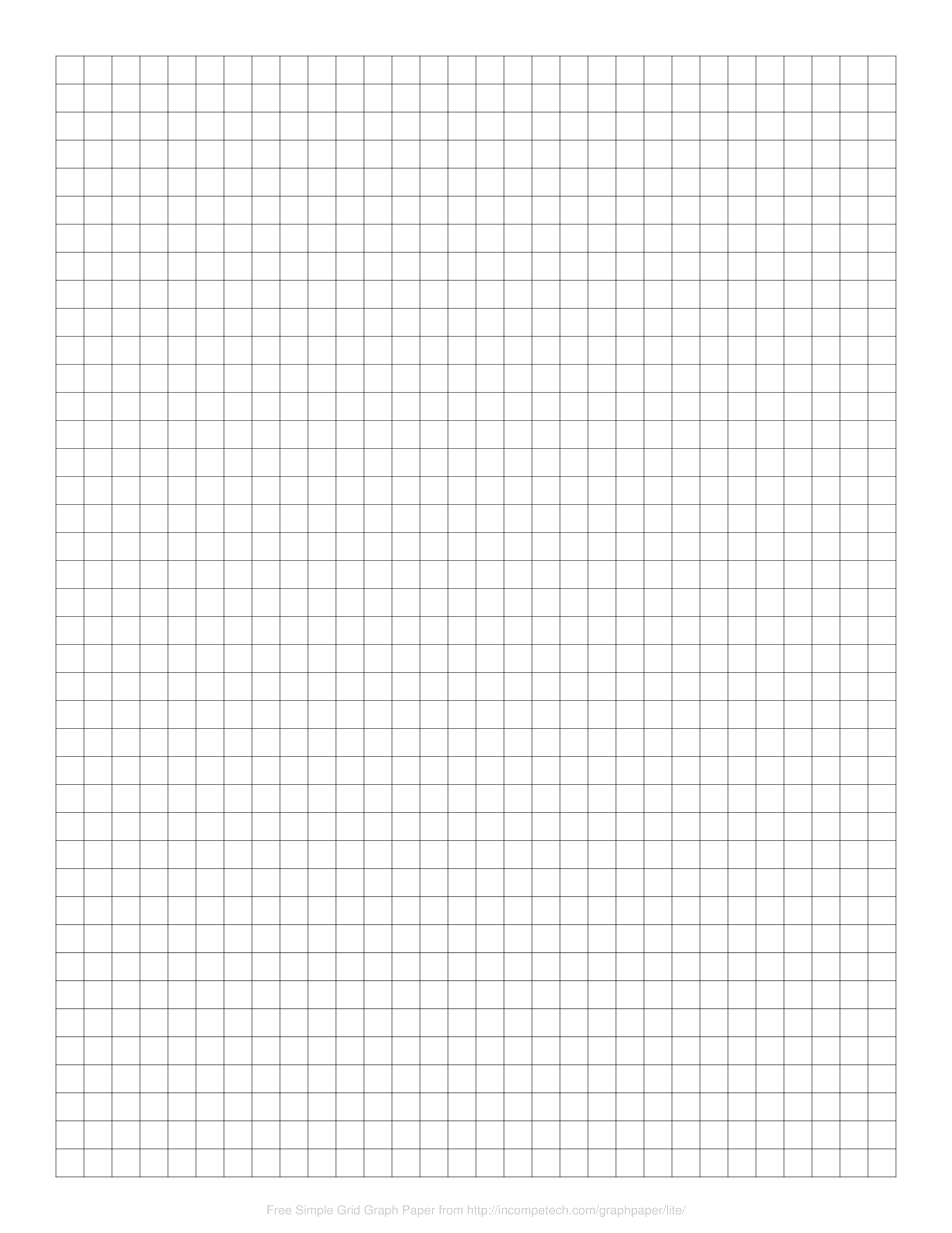 Simple Grid Graph Paper Generator with regard to Printable Full Page Graph Paper