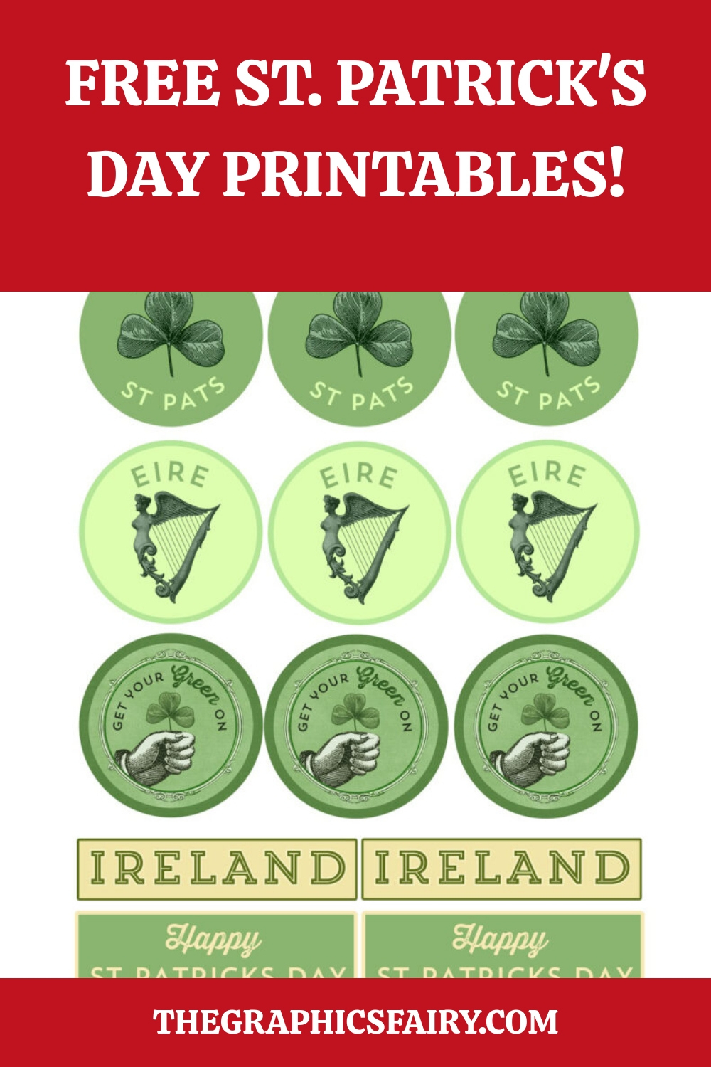 St. Patrick'S Day Banner Printables! - The Graphics Fairy for St Patrick's Day Printables Free