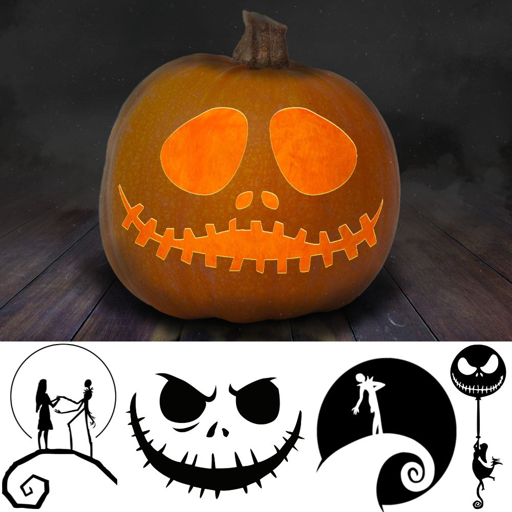 The Best Jack Skellington Pumpkin Carving And Painting Printables intended for Jack Skellington Pumpkin Stencil Printable