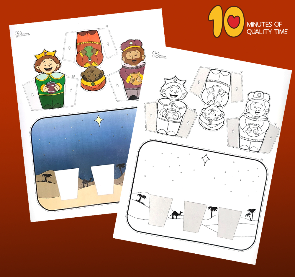 Three Wise Men - Three Kings - Craft – 10 Minutes Of Quality Time with regard to Printable Three Wise Men Craft