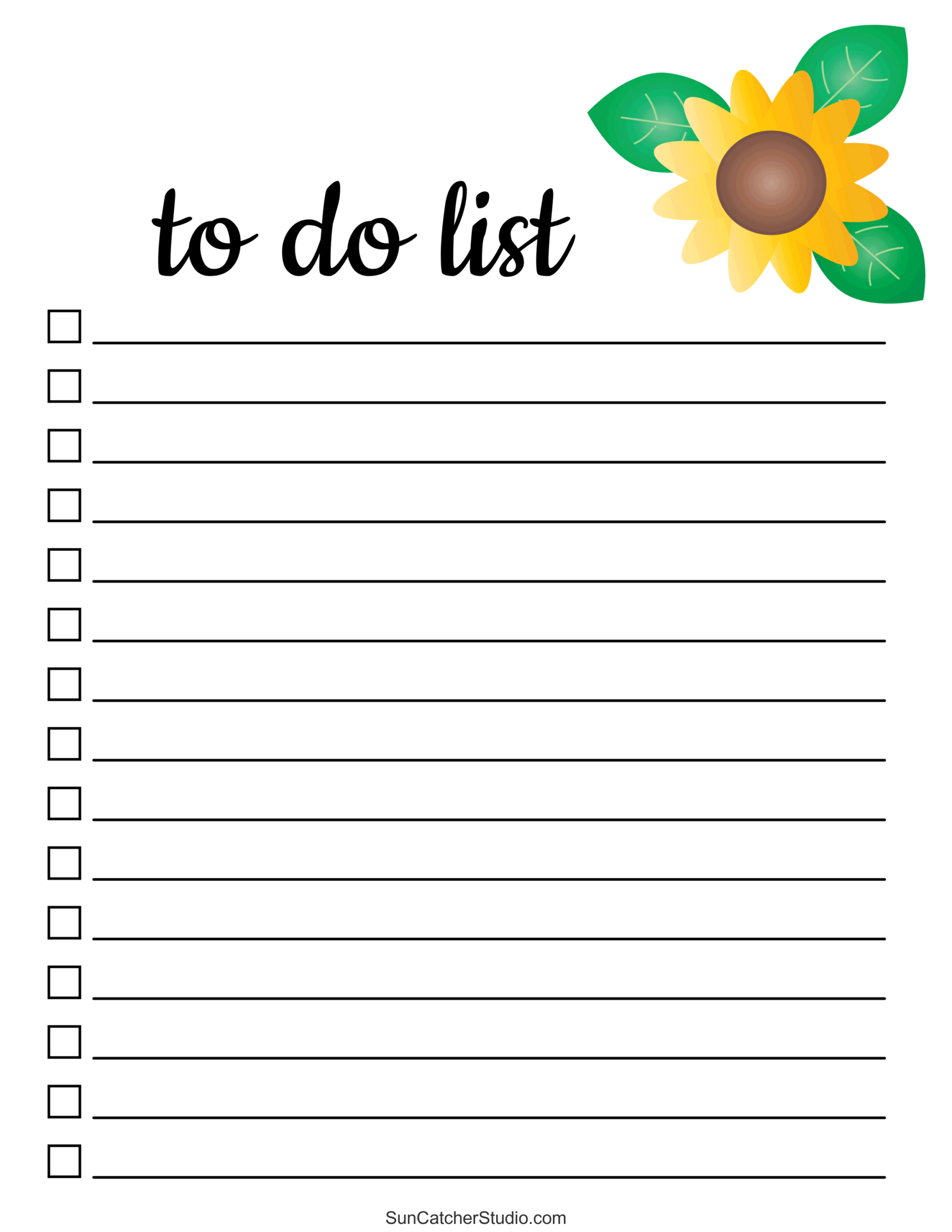 To Do List (Free Printable Pdf Templates) – Things To Do – Free for Printable Todo List Template Word