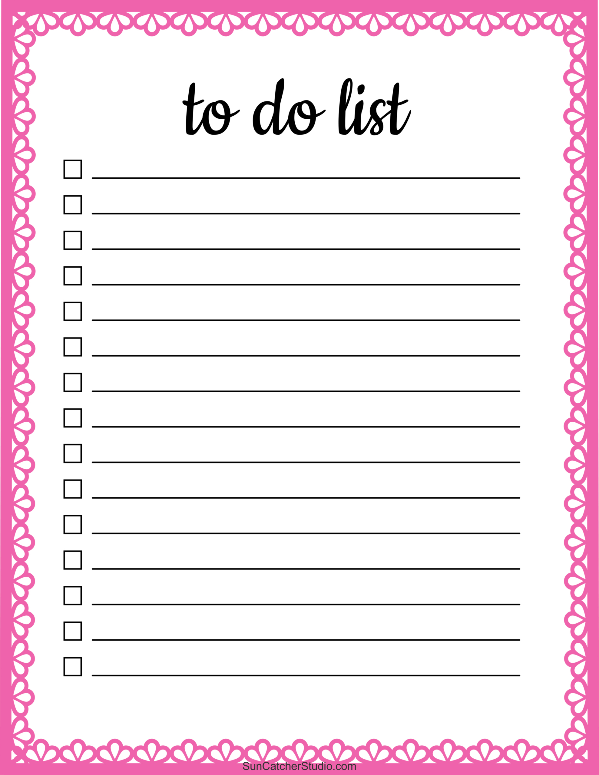 To Do List (Free Printable Pdf Templates) – Things To Do – Free within Printable Todo List Template Word