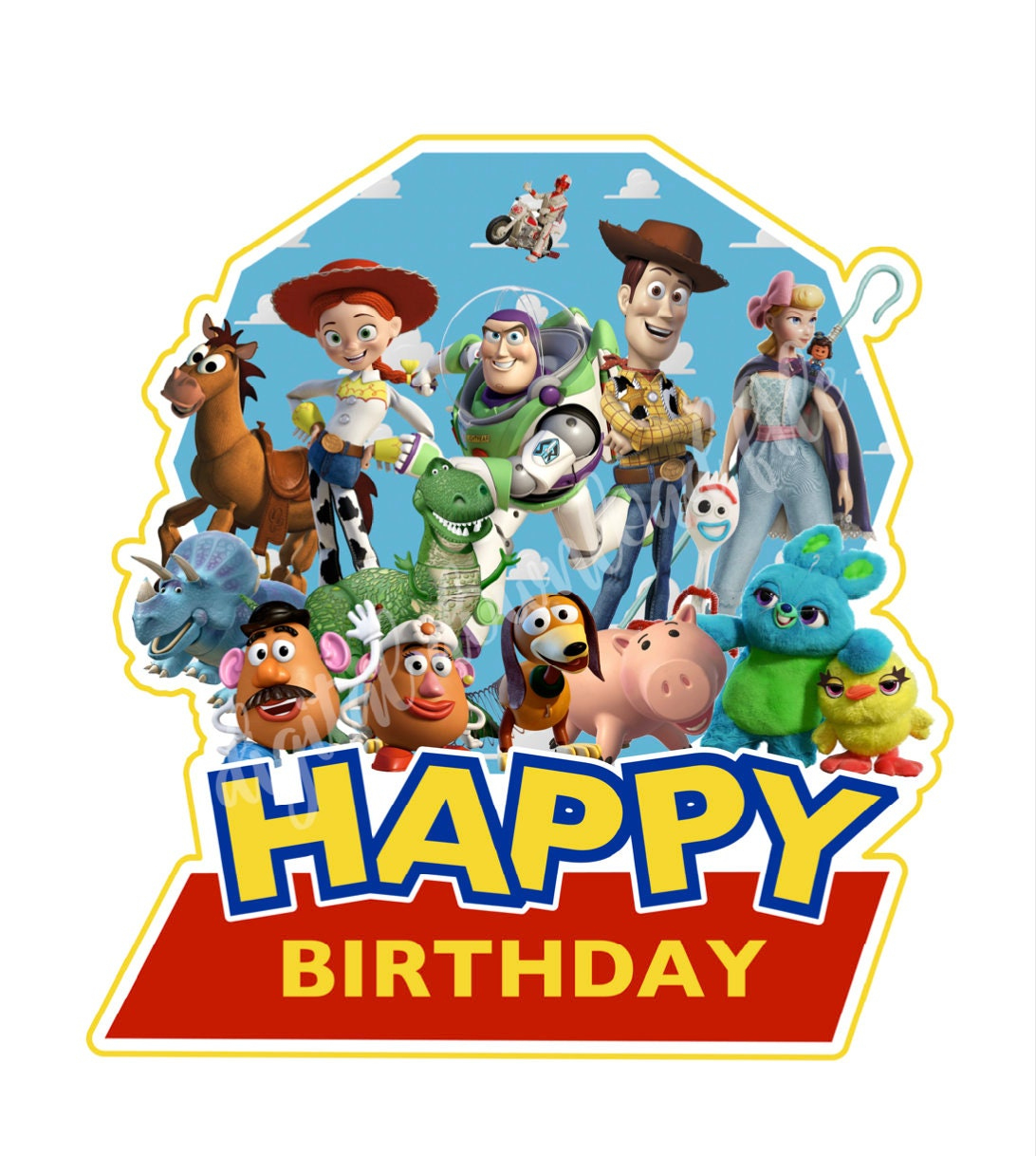 Toy Story Geburtstag Cake Topper: Party Dekor Zum Ausdrucken for Toy Story Cake Topper Printable