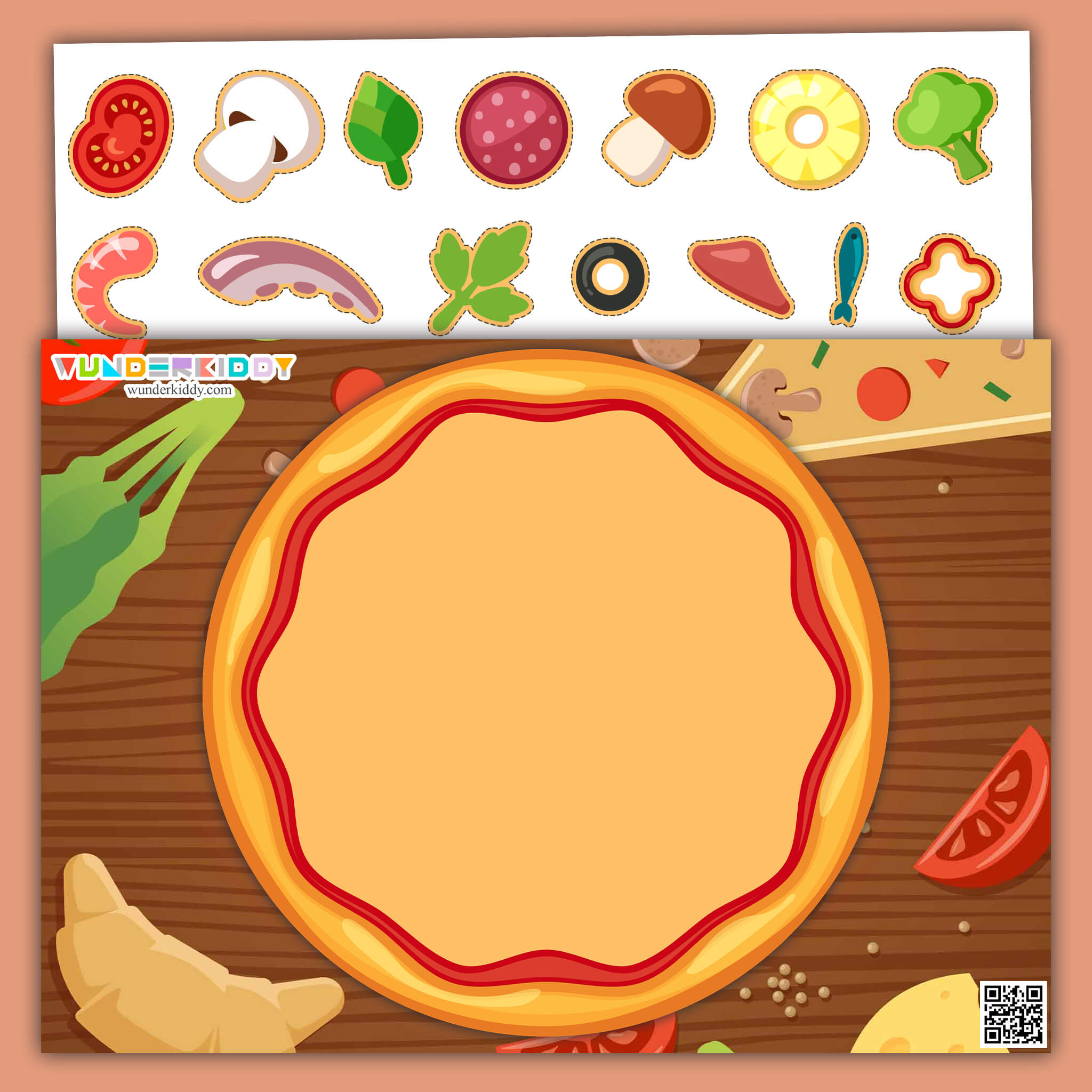 Vorlage Für Das Spiel «Pizza-Konfigurator» Zum Ausdrucken throughout Printable Pizza Activities For Preschoolers