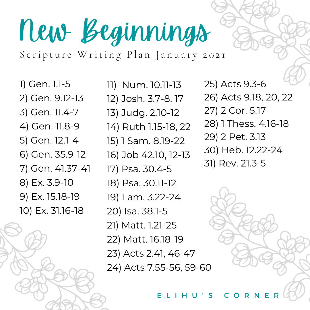 Walking In Wisdom: January 2022 Scripture Writing Plan – Elihu'S with Free Printable Scripture Writing Plans