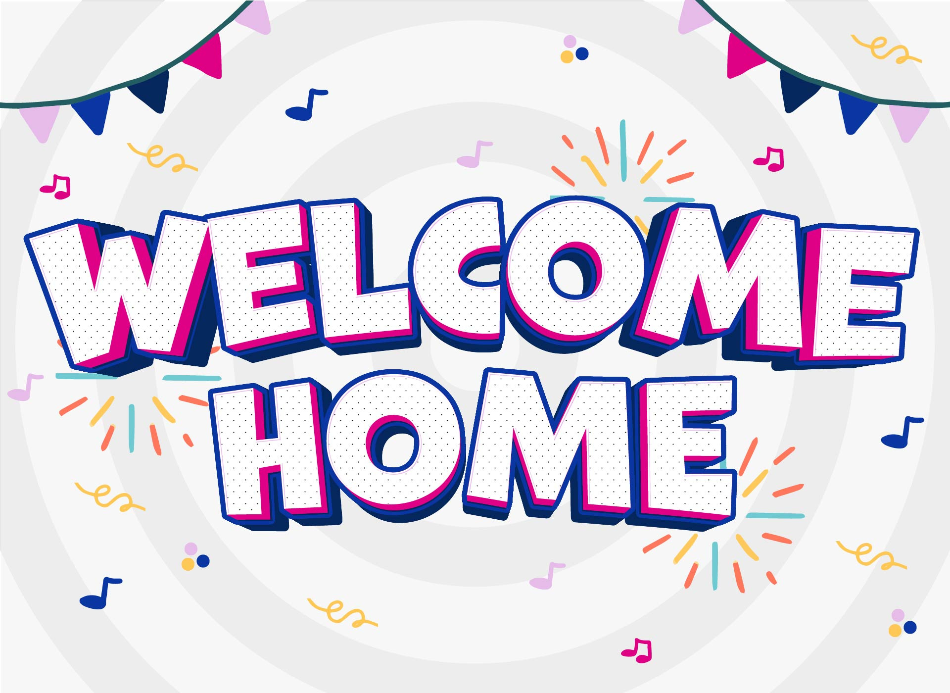 Welcome Home Printable - Printable Party Favors throughout Free Printable Welcome Home Sign