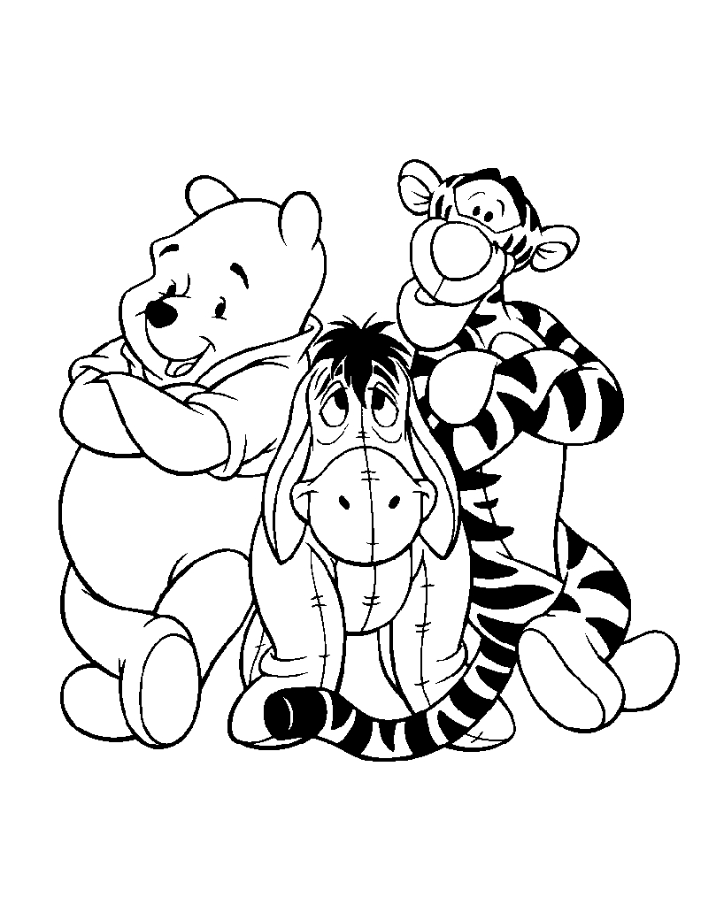 Winnie The Pooh With His Friends Tigger And Eeyore - Winnie The with regard to Winnie the Pooh Printable Pictures