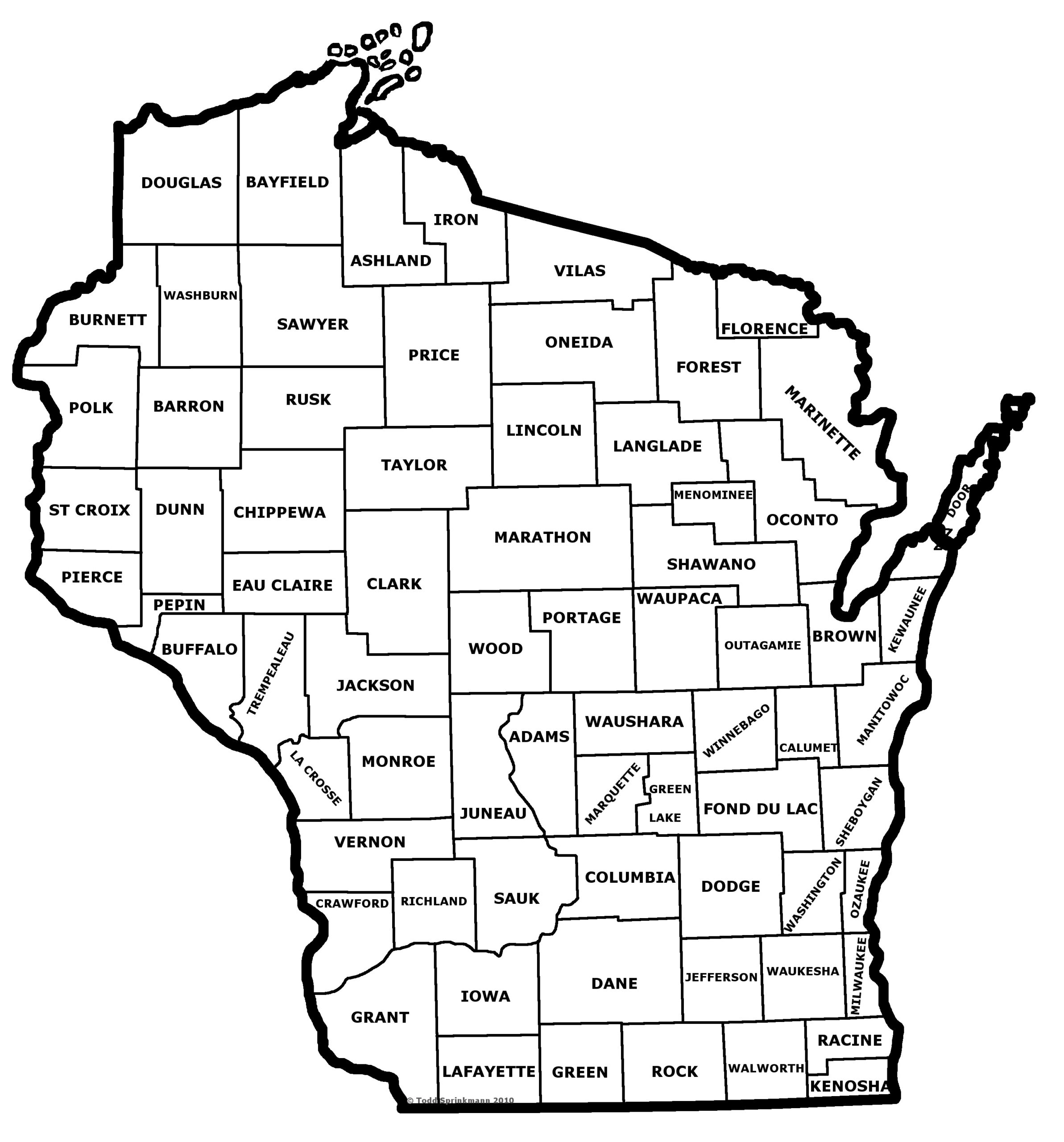 Wivuch Maps And Forms with Map of Wisconsin Counties Printable