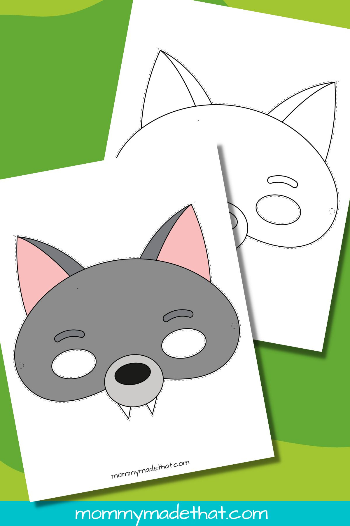 Wolf Mask Template (Free Printables) with regard to Printable Wolf Mask Template Free