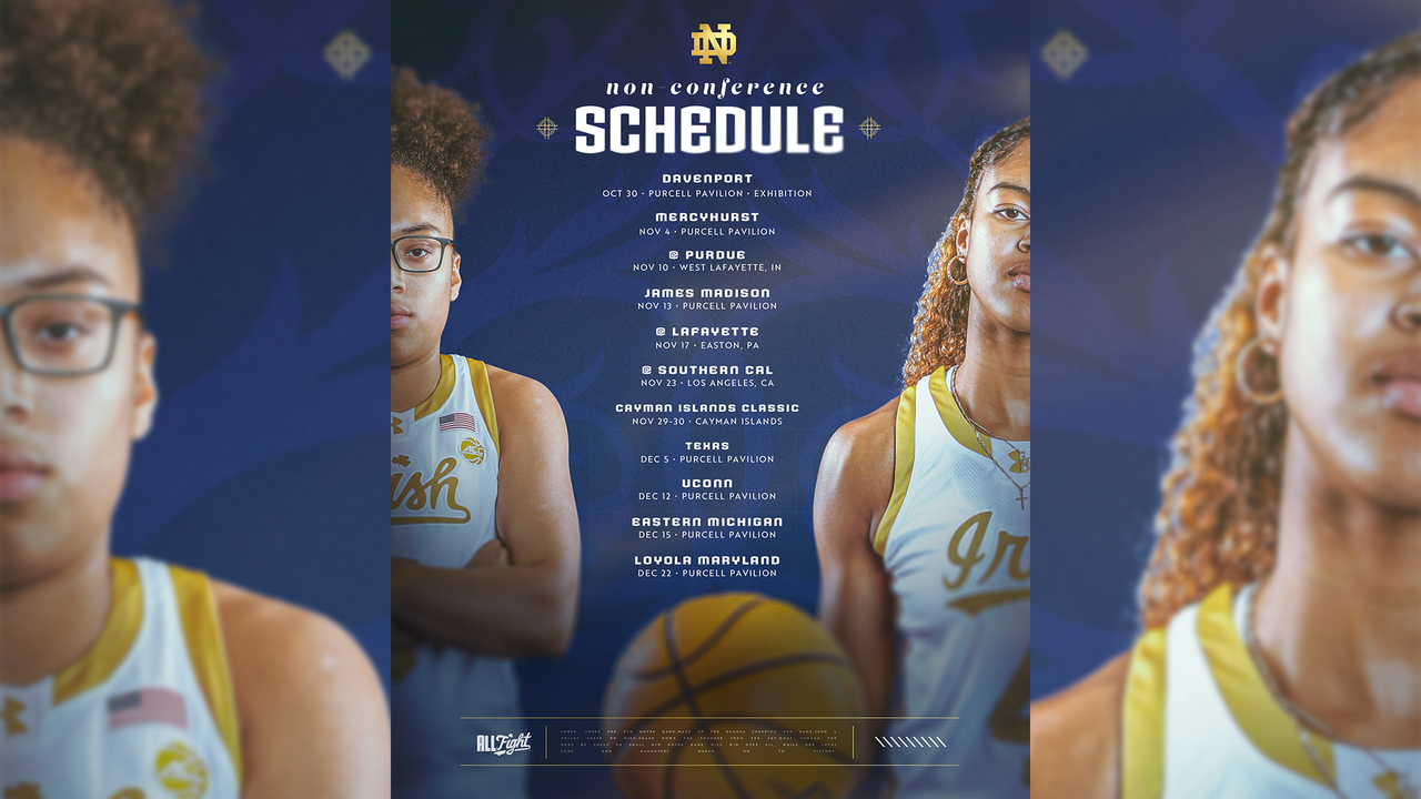 Women'S Hoops Releases 2024-25 Non-Conference Slate – Notre Dame pertaining to Uconn Women'S Basketball Schedule 24 25 Printable
