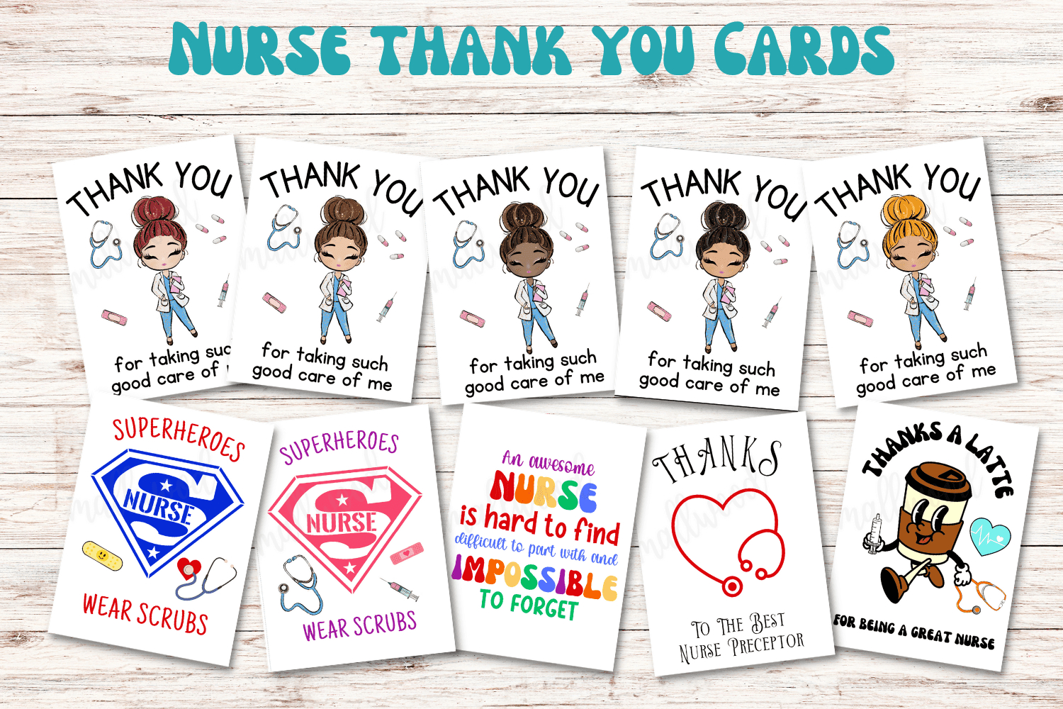10 Cute Nurse Thank You Cards (Free Printable) - Cassie Smallwood intended for Nurse Thank You Cards Printable