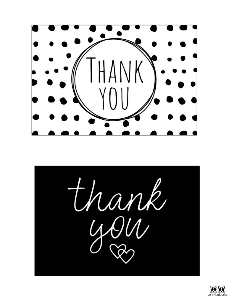 150+ Printable Thank You Cards - Free | Printabulls within Thank You Cards For Business Printable Free
