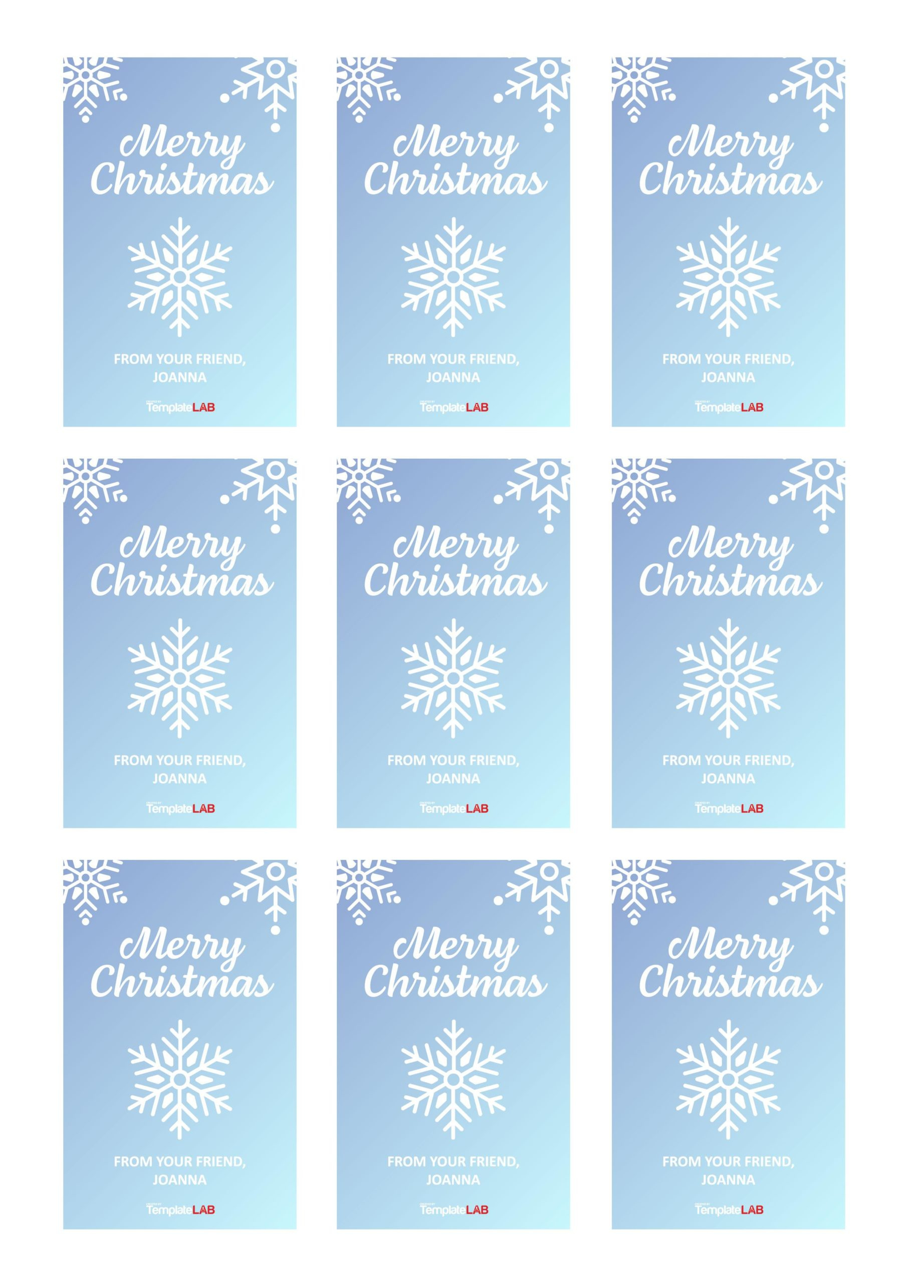 19 Free Editable Gift Tag Templates [Word, Pptx, Psd] regarding Free Printable Christmas Tags Editable Word