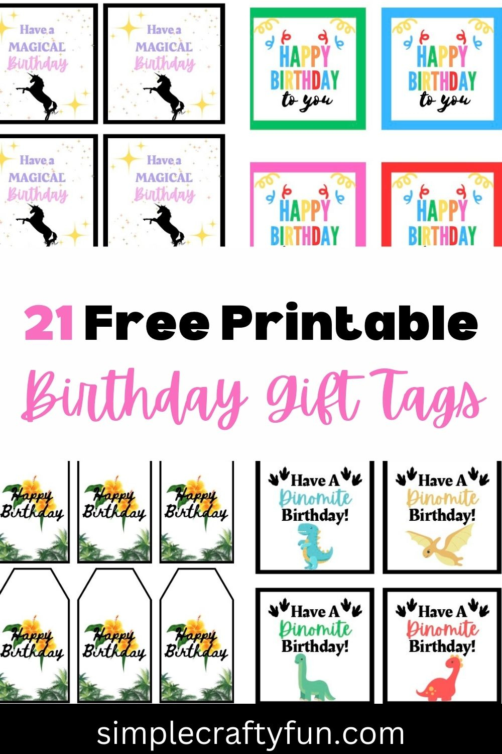 21 Free Printable Happy Birthday Gift Tags And Templates - intended for Gift Tag Template Editable Free