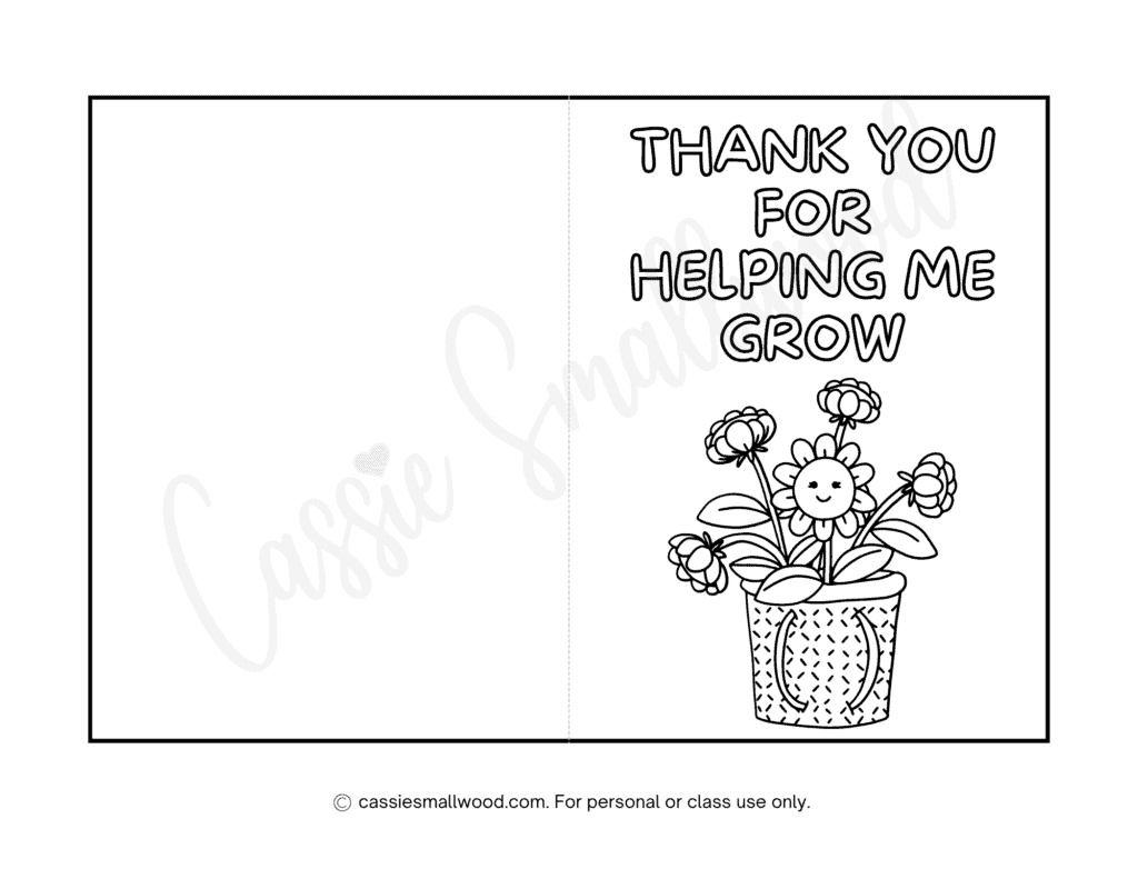22 Cute Teacher Appreciation Coloring Pages (And Cards!) - Cassie throughout Free Printable Coloring Thank You Cards