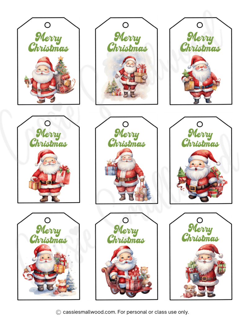 400+ Cutest Printable Christmas Tags (Free Pdf) - Cassie Smallwood pertaining to Free Printable Christmas Tags Editable Word