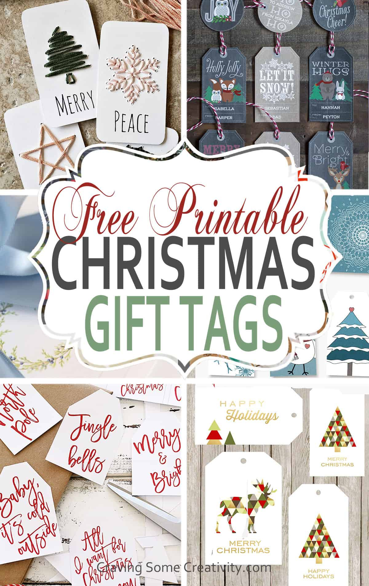 90+ Free Printable Rustic Christmas Tags For Gifts • Craving Some intended for Christmas Gift Tags Printable