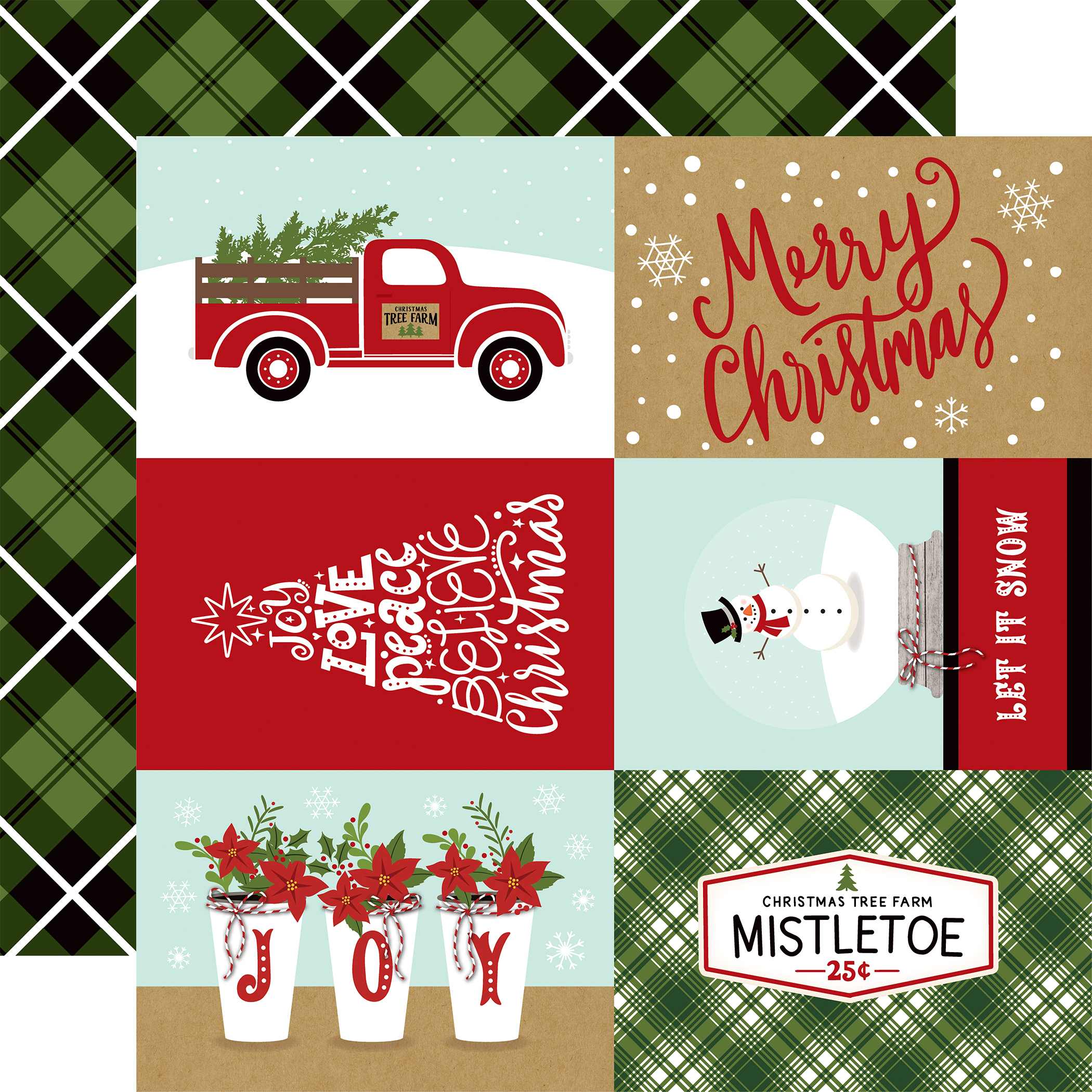 Celebrate Christmas: 4X6 Journaling Cards 12X12 Patterned Paper within Christmas Card Stock 4x6 Printable