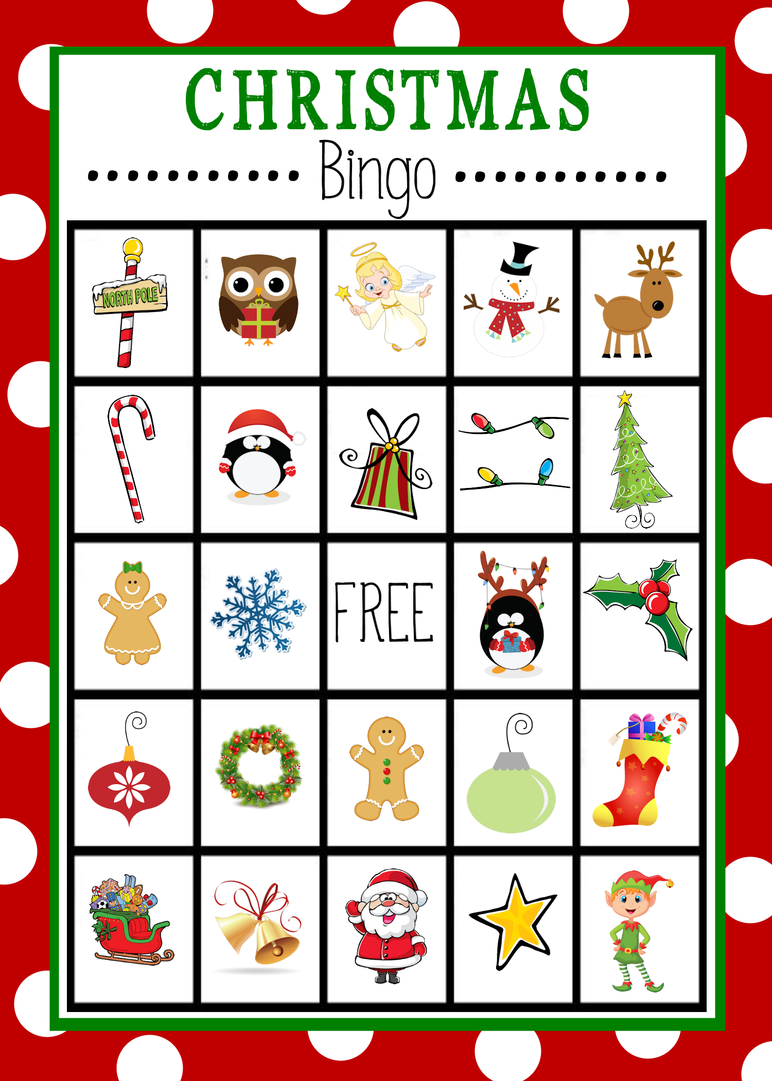 Christmas Bingo - Crazy Little Projects in Christmas Bingo Printable