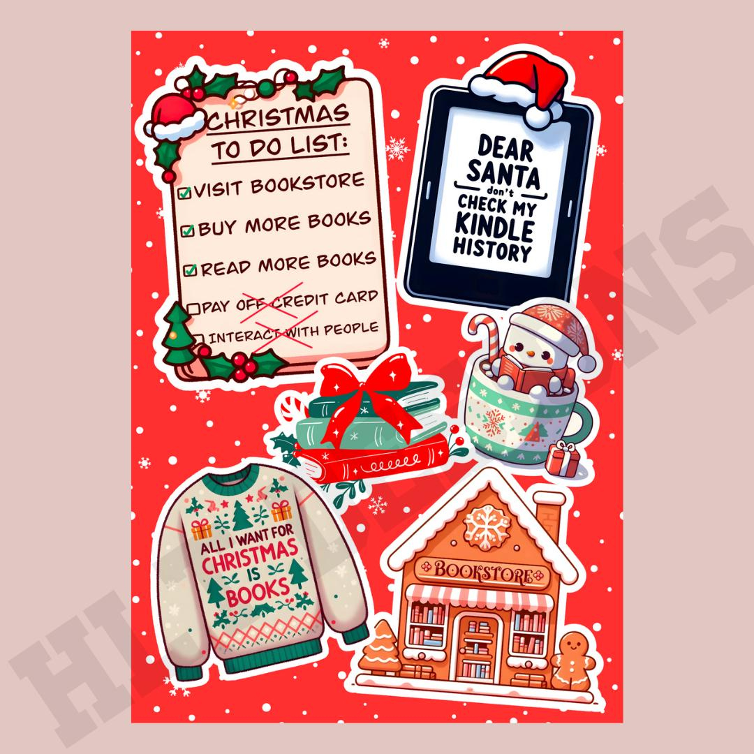 Christmas Kindle Insert For Clear Case, Kindle Cover, Printable with Kindle Gift Card Printable Christmas