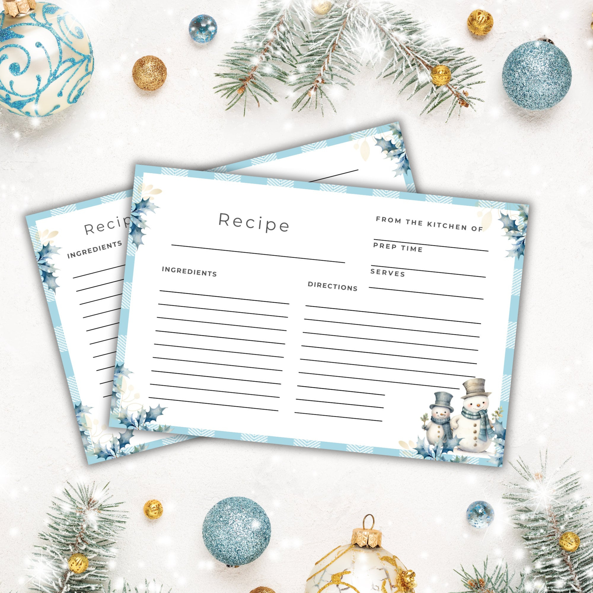 Christmas Recipe Cards Printable, Printable Holiday Recipe Cards inside Printable Christmas Card Stock For Recipes