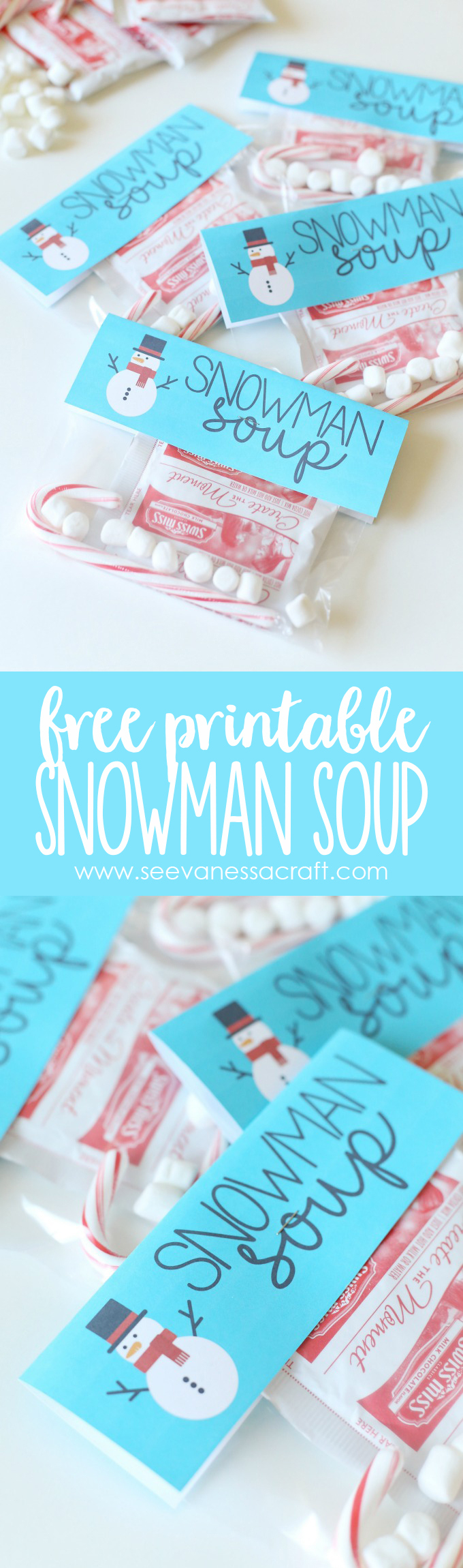 Christmas: Snowman Soup Printable Bag Topper - See Vanessa Craft pertaining to Snowman Soup Free Printable Bag Toppers