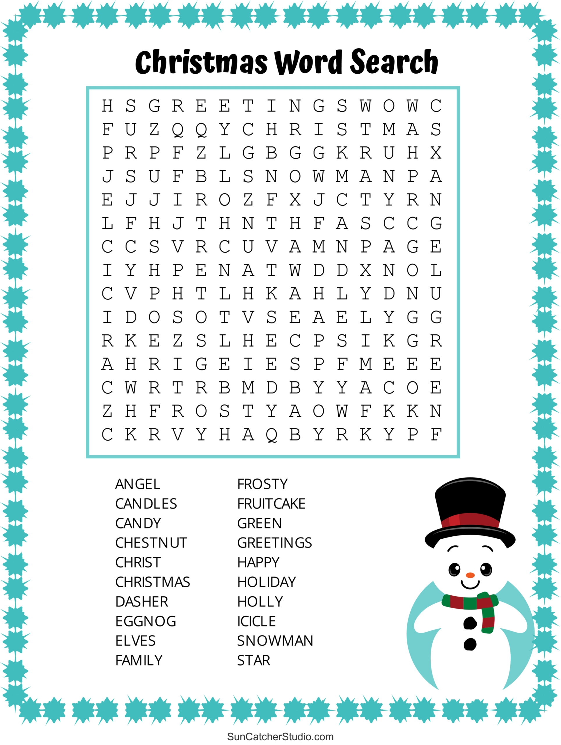 Christmas Word Search (Free Printable Pdf Puzzles) โ Free pertaining to Christmas Holiday Word Search Printable Free