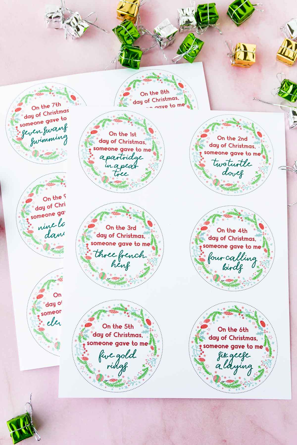 Creative 12 Days Of Christmas Gifts & Free Gift Tags - Play Party Plan for 12 Days Of Christmas Gift Tags Free Printable