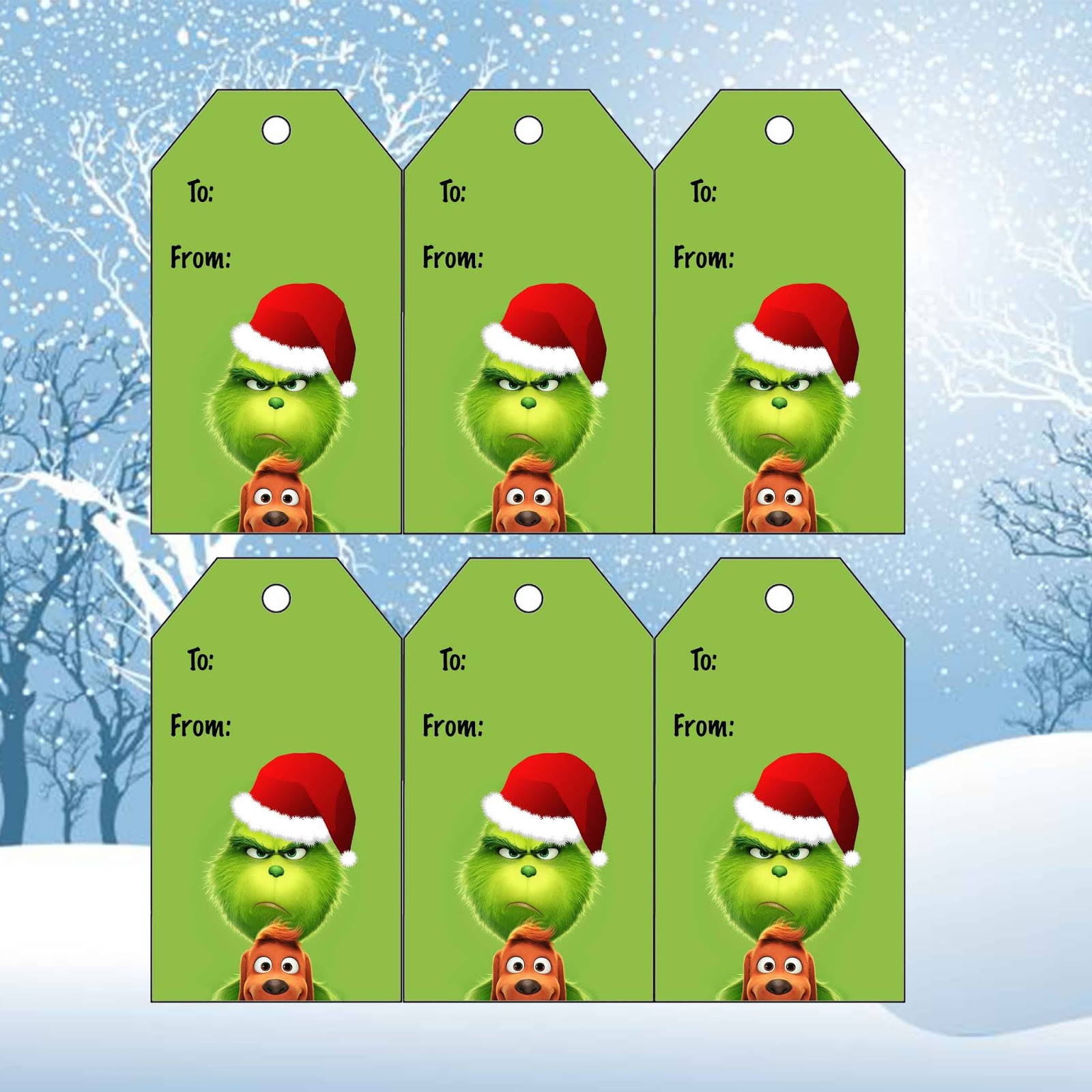 Daisy Celebrates: The Grinch Christmas Gift Tags in Printable Grinch Christmas Tags