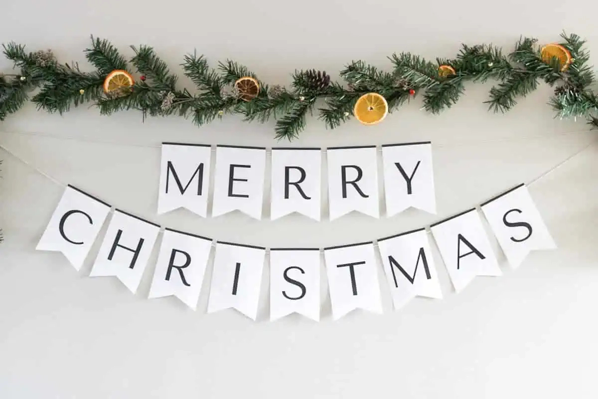 Diy Merry Christmas Banner | Free Printable - The Home Intent pertaining to Merry Christmas Printable Banner