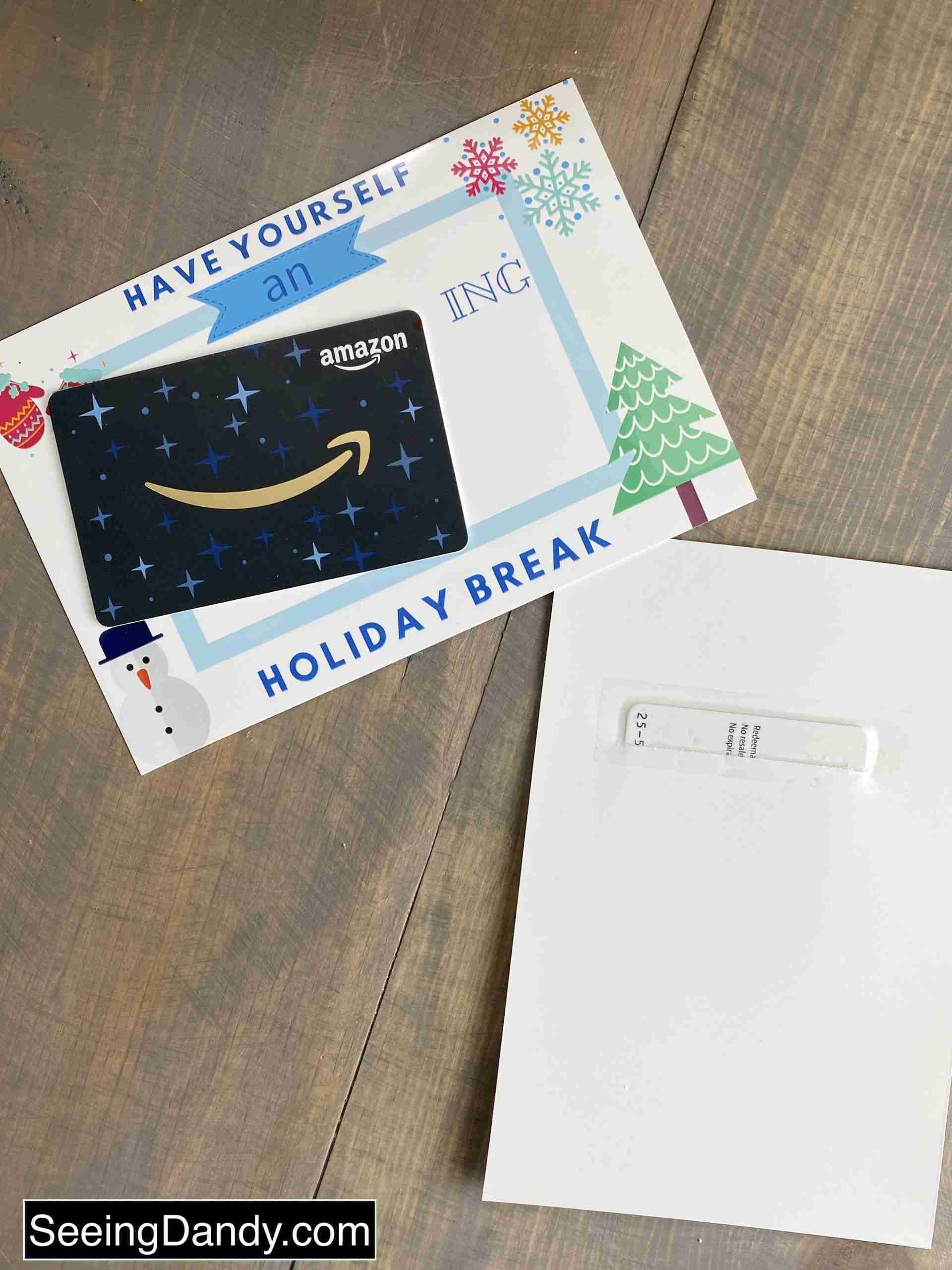 Diy Printable Amazon Gift Card To Create A Great Teacher Holiday inside Amazon Gift Card Christmas 25 Printable