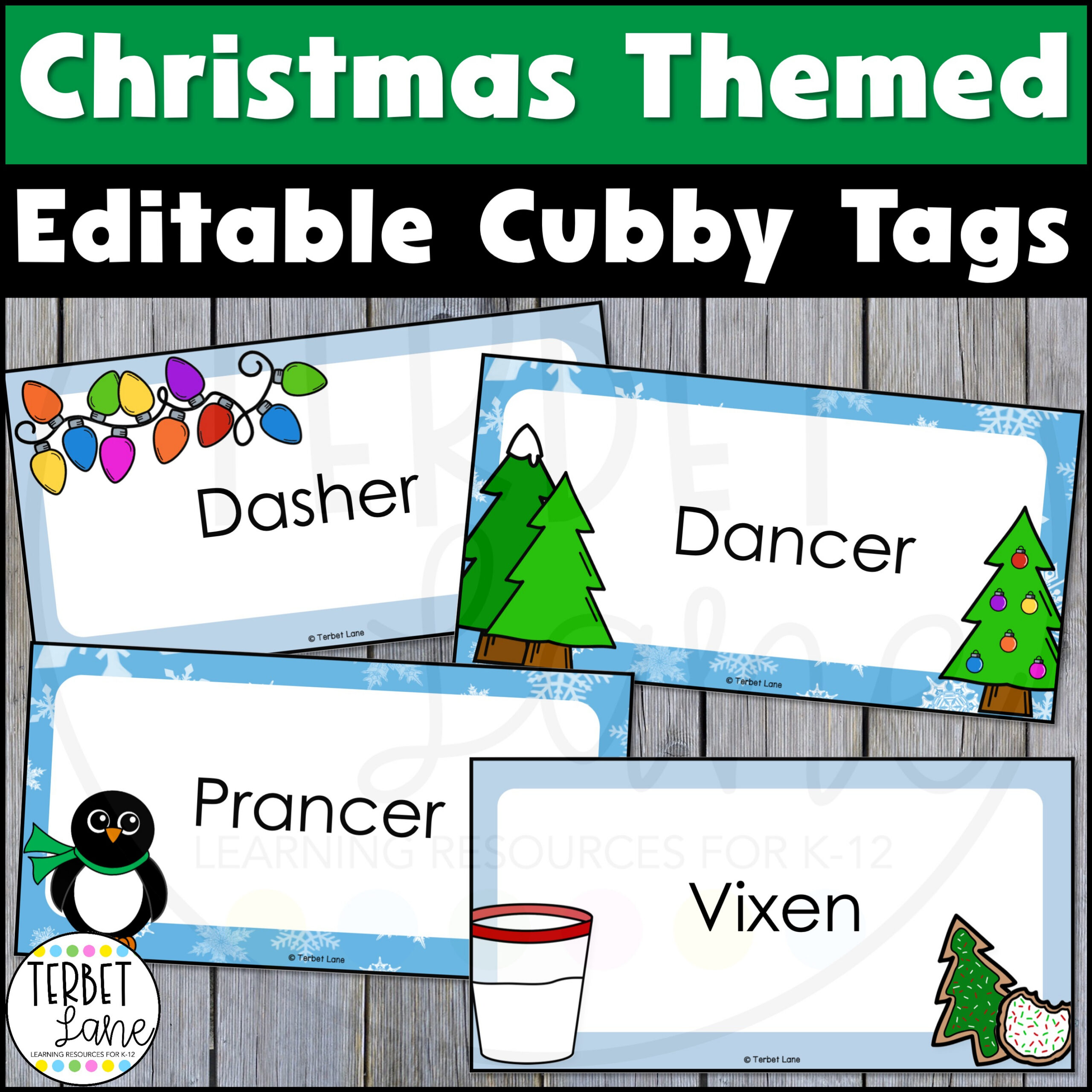 Editable Christmas Cubby Tags - Classful inside Christmas Cubby Tags Free Printable
