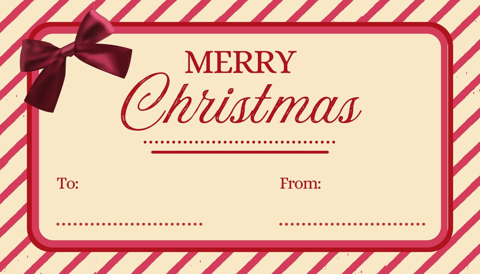 Free Custom Printable Christmas Tag Templates | Canva with regard to Printable Merry Christmas Tags