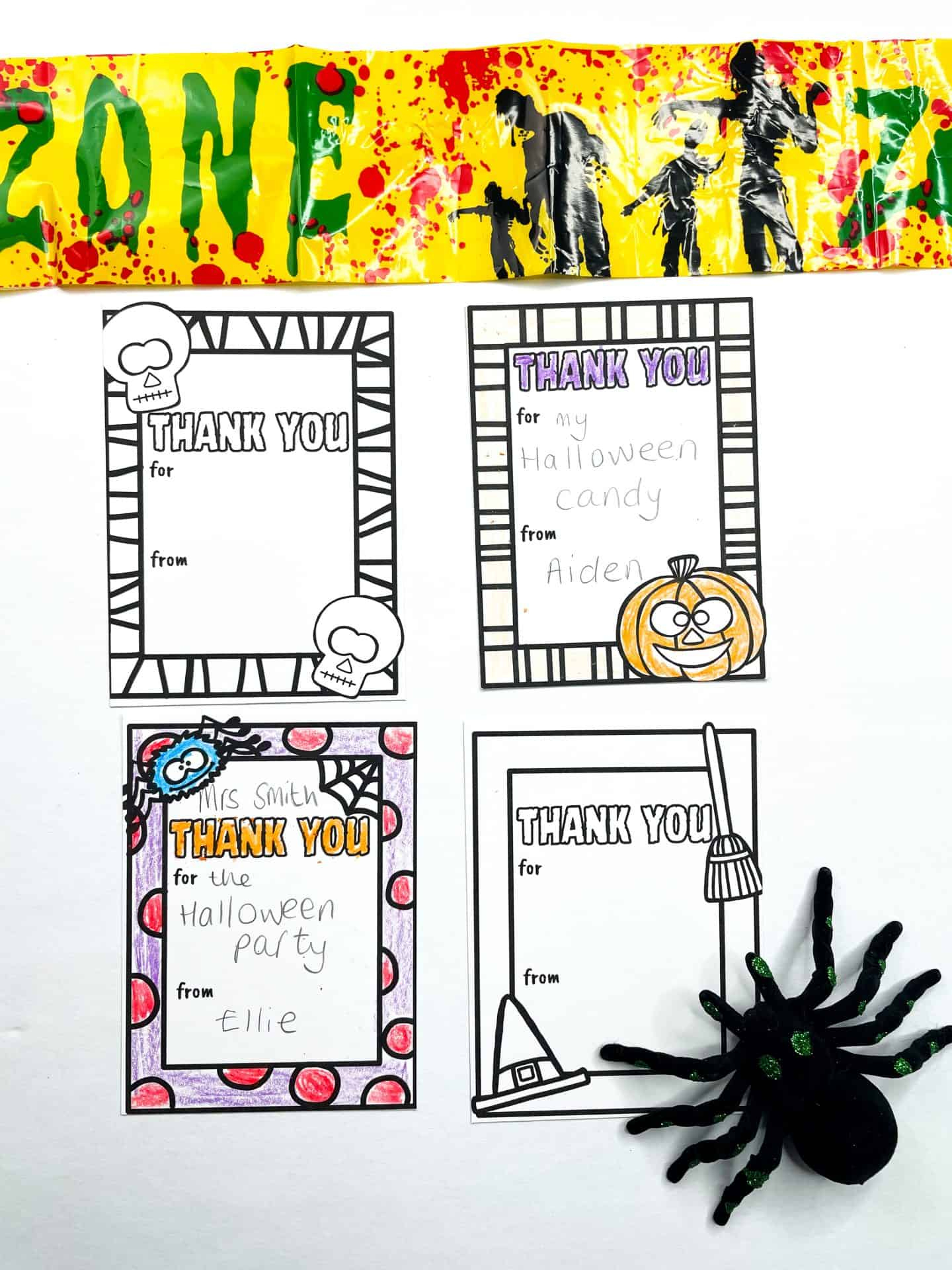 Free Halloween Thank You Cards Printable in Halloween Thank You Cards Printable Free