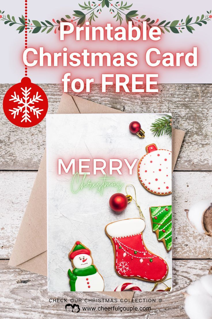 Free Printable Christmas Card - 5X7 Pdf pertaining to 5x7 Printable Christmas Card