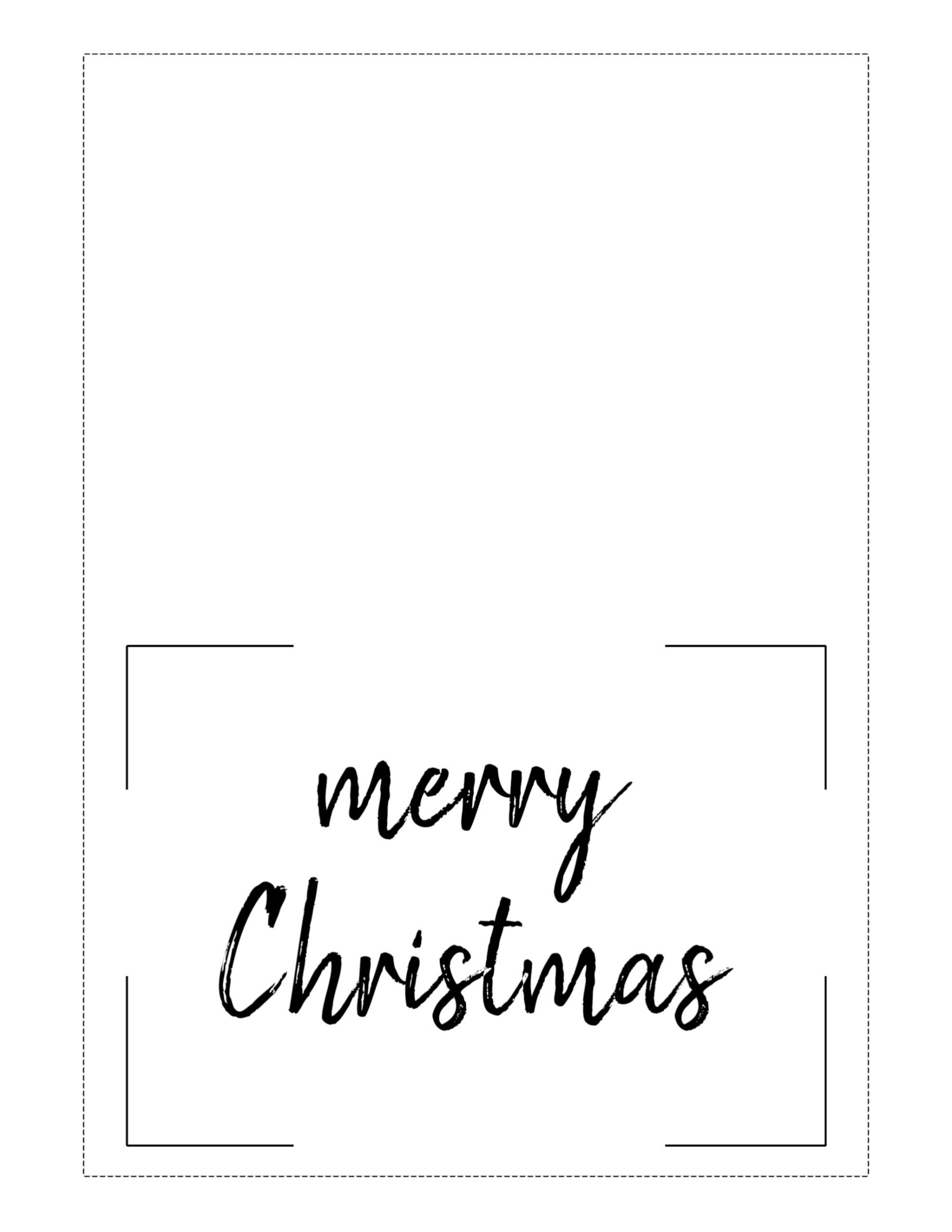 Free Printable Christmas Cards (Basic) - Paper Trail Design in Free Printable Christmas Card Black and White