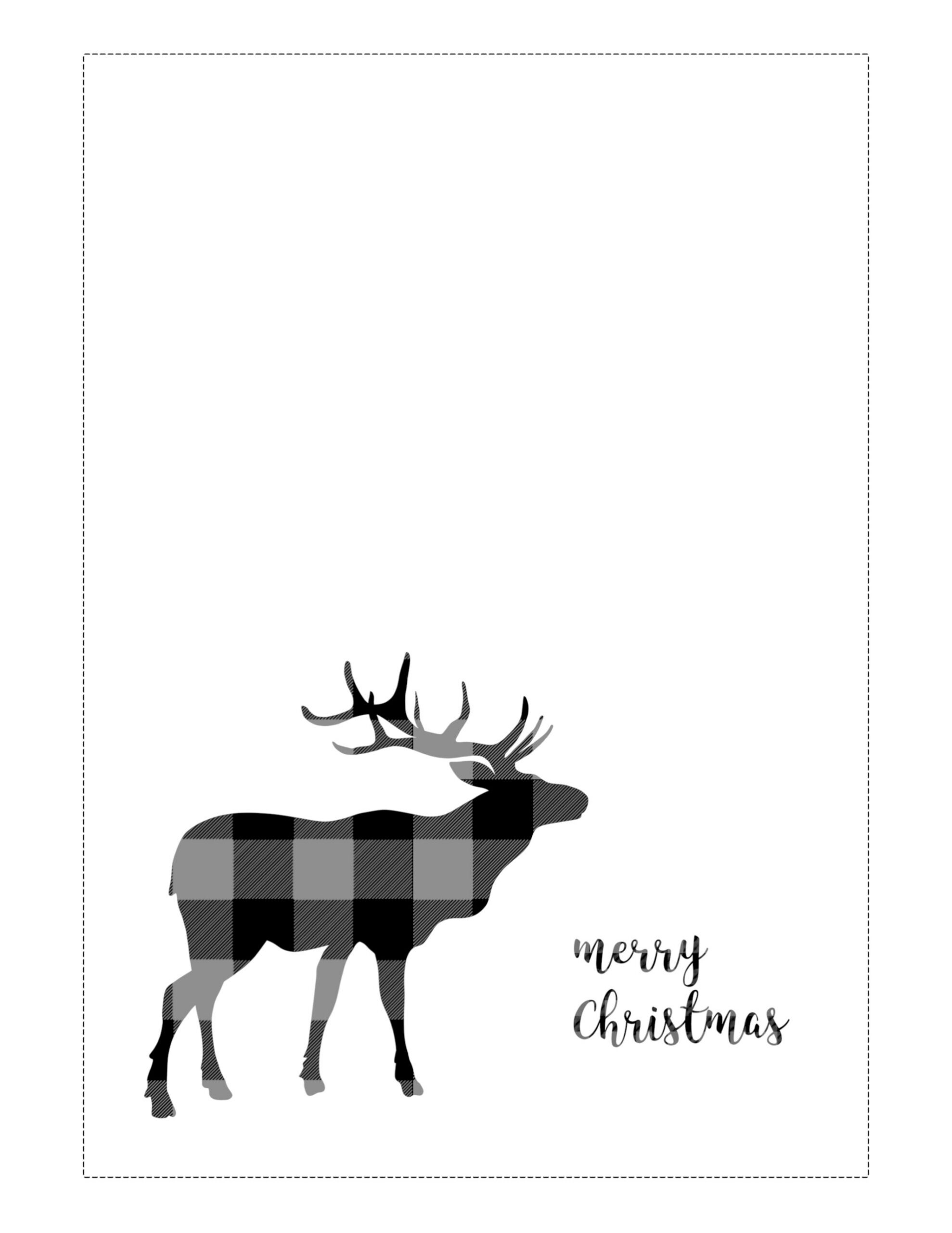Free Printable Christmas Cards (Basic) - Paper Trail Design inside Free Printable Christmas Card Black And White