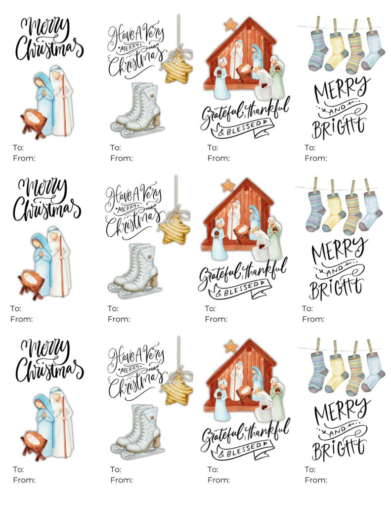 Free Printable Christmas Gift Tags | Healing Home within Free Printable Christian Christmas Gift Tags