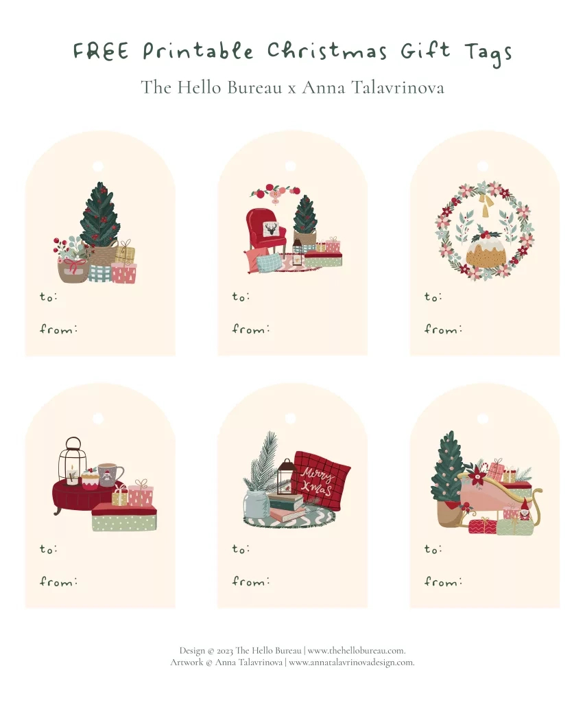 Free Printable Christmas Gift Tags Pdf | Cute And Cosy Design throughout Free Printable Christmas Gift Tags